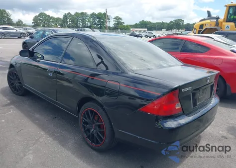 2001 Honda Civic Lx z USA, uszkodzony, nr VIN 1HGEM22501L028459